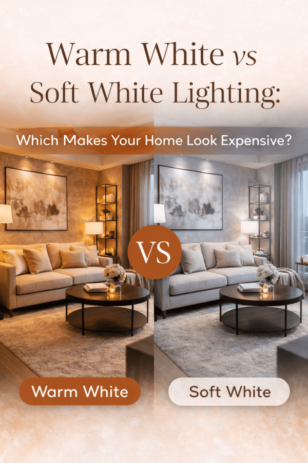 Warm White vs Soft White Lighting Which Makes Your Home Look Expensive (2026)