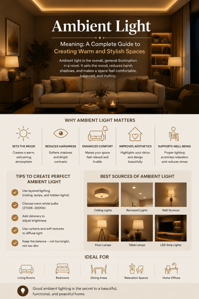 Ambient Light Meaning: A Complete Guide to Creating Warm and Stylish Spaces