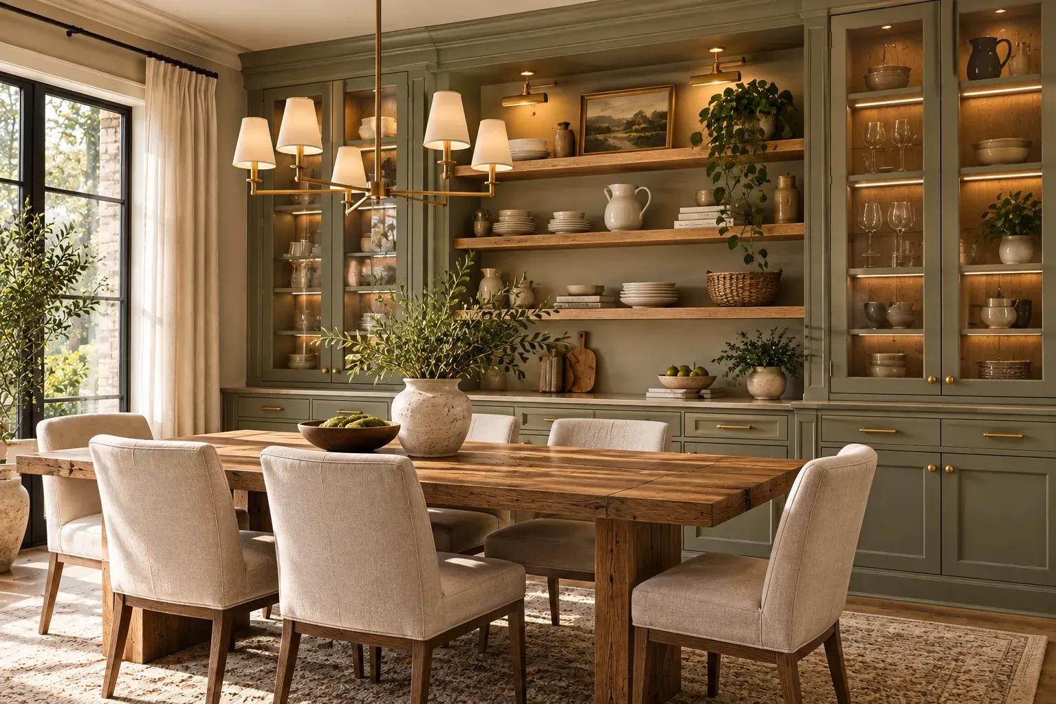 Add Built-In Storage featuring carefully selected furniture, authentic textures and soft residential lighting
