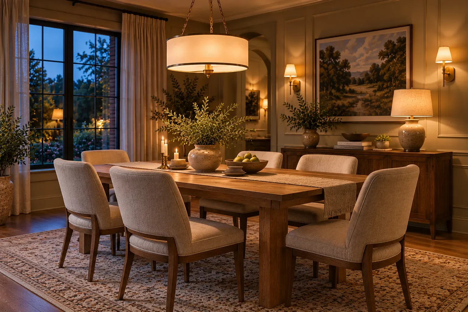 Add Layers of Ambient Lighting featuring carefully selected furniture, authentic textures and soft residential lighting